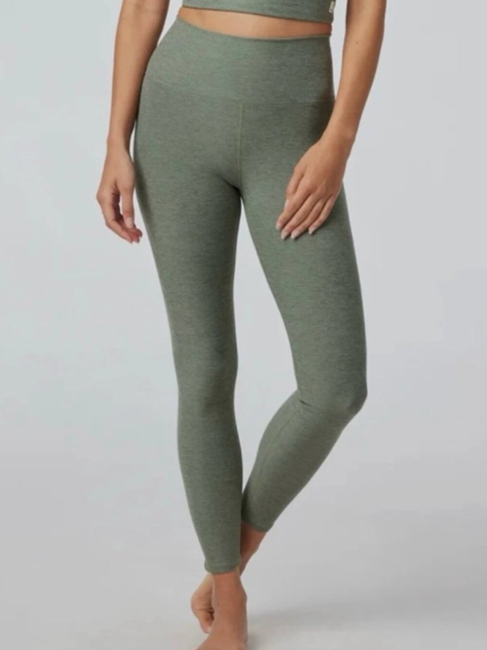 Vuori Clean Elevation Leggings Pistachio Heather Yoga Athletic Womens Size Small